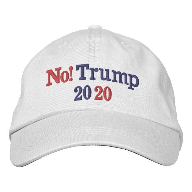 NO Trump 2020 Bestickte Baseballkappe (Vorderseite)