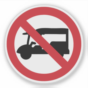 NO Tuk Tuk TAXI ⚠ thailändisches ⚠ Aufkleber