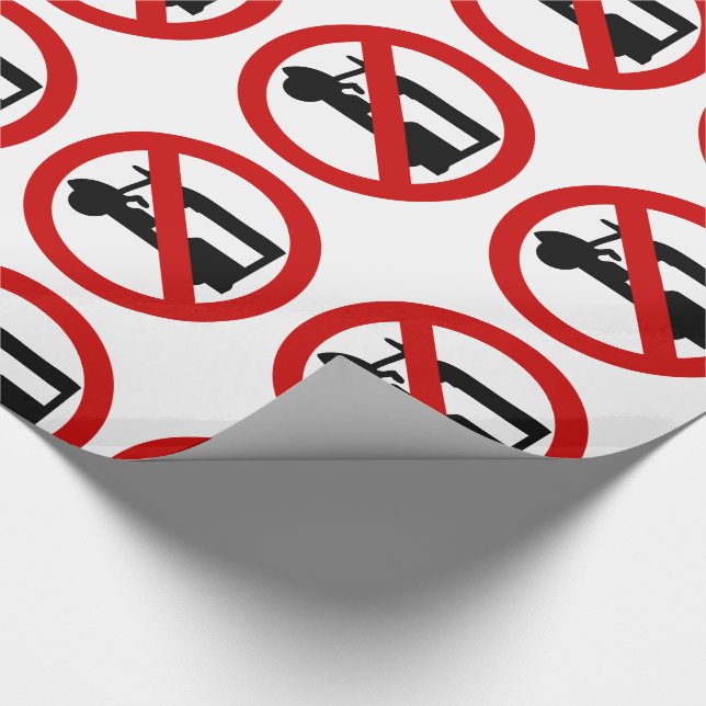 NO Tuk Tuk TAXI ⚠ thailändisches ⚠ Geschenkpapier (Ecke)