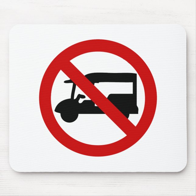 NO Tuk Tuk TAXI ⚠ thailändisches ⚠ Mousepad (Vorne)