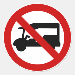 NO Tuk Tuk TAXI ⚠ thailändisches ⚠ Runder Aufkleber
