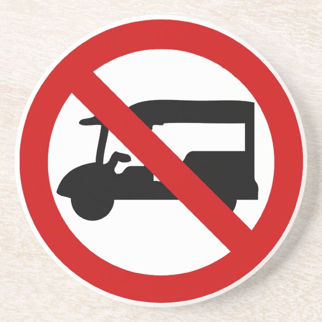 NO Tuk Tuk TAXI ⚠ thailändisches ⚠ Untersetzer (Vorne)