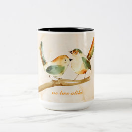 No Two Alike Twins Zweifarbige Tasse