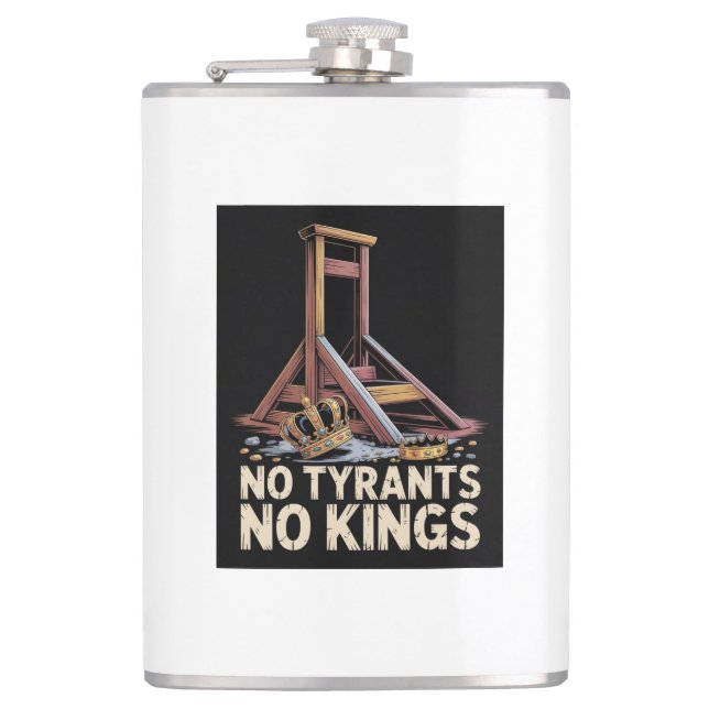 No Tyrants No Kings Flachmann (Vorderseite)