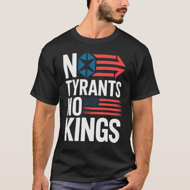 No Tyrants No Kings / Hands Off Protest T-Shirt (Vorderseite)