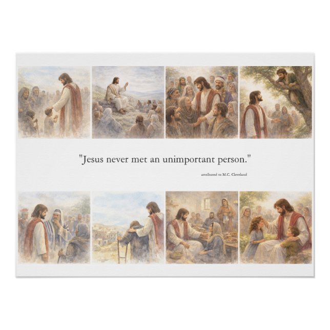 No unimportant person poster (Vorderseite)