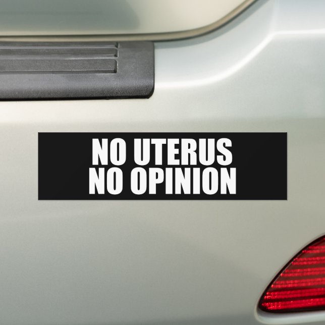 No Uterus No Opinion Pro Choice Autoaufkleber (Auf Auto)