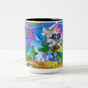 No Vacancy Bird House Tasse