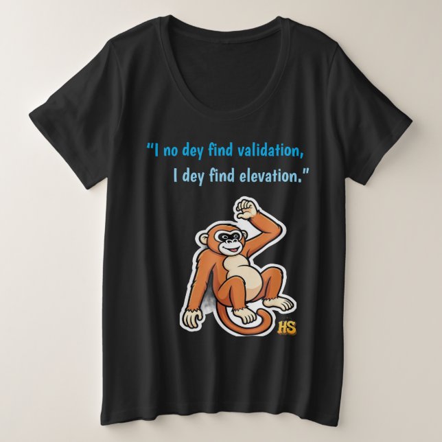 No Validation Needed Monkey T-Shirt |Honest Sinner (Design vorne)