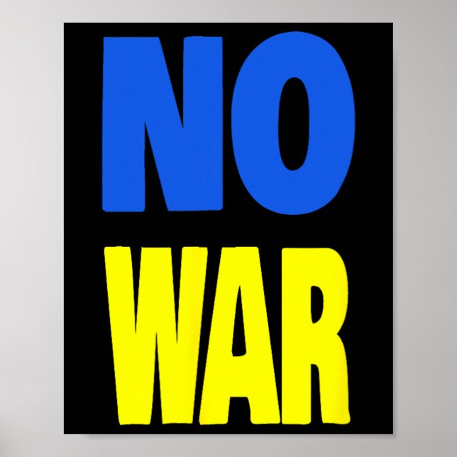 No War Ukraine  Poster (Vorne)