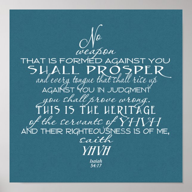 No Weapon Star von David Aquamarin Poster (Vorne)