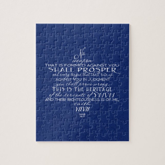 No Weapon Star von David Blue Puzzle (Vertikal)