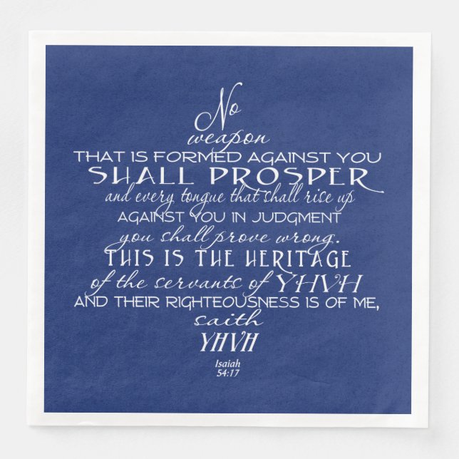 No Weapon Star von David Blue Serviette (Vorderseite)