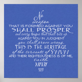 No Weapon Star von David Poster