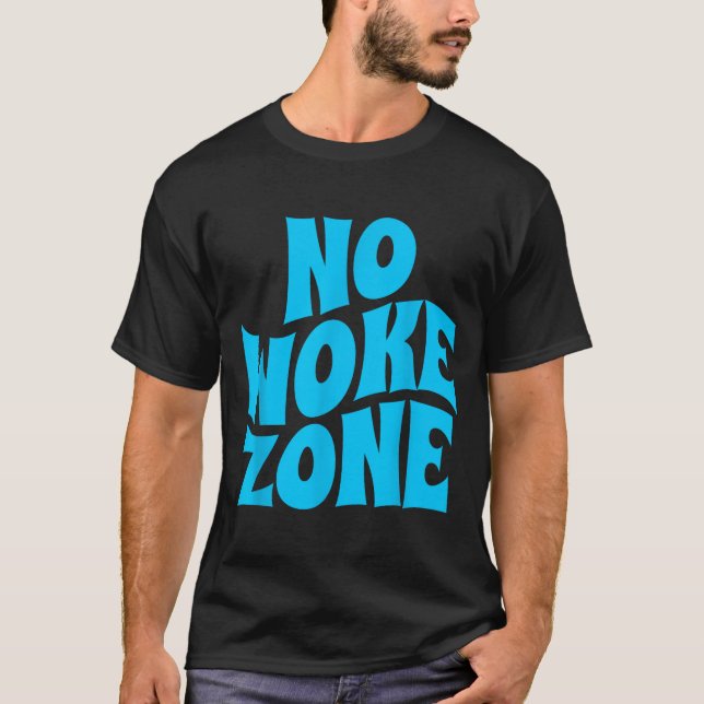 No Wokes Here, Funny Republican , Conservative Vot T-Shirt (Vorderseite)