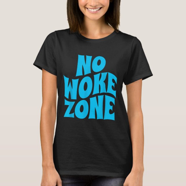 No Wokes Here, Funny Republican , Conservative Vot T-Shirt (Vorderseite)