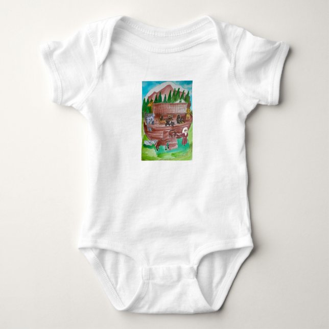 Noachs Arche Baby Strampler (Vorderseite)