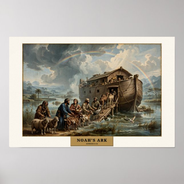 Noachs Arche — Da Vinci Stil Poster (Vorne)
