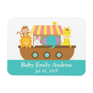 Noachs Arche, Süße Tiere, Partygeschenk für Baby S Magnet