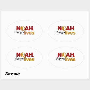 NOAH ändert Lebensticker Ovaler Aufkleber