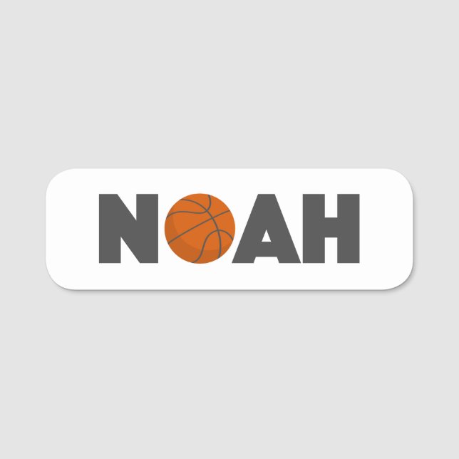 Noah Basketball Namensschild (Vorderseite)