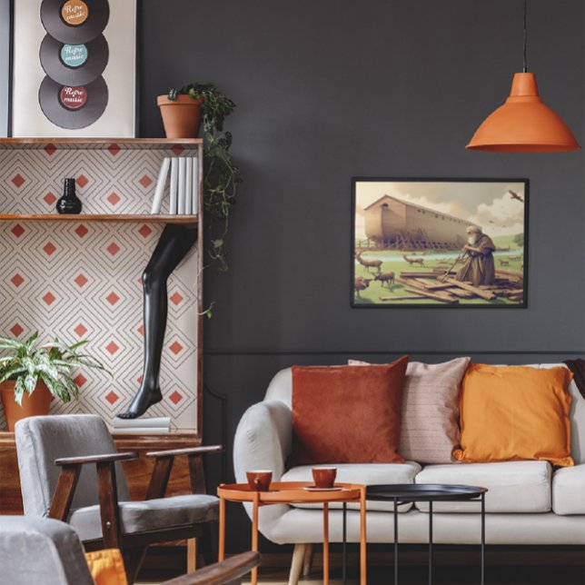 Noah bereitet die Große Arche vor Poster (Von Creator hochgeladen)