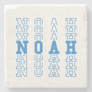 Noah Custom Boy Name Steinuntersetzer