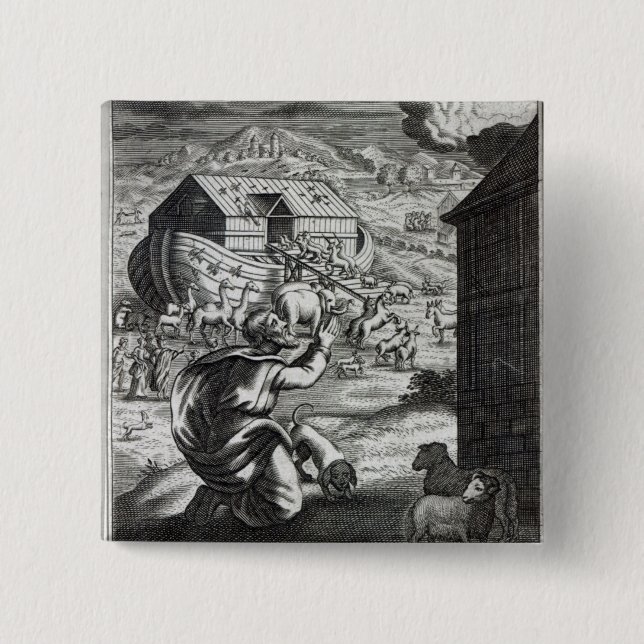 Noah entreth die Arche Button (Vorderseite)