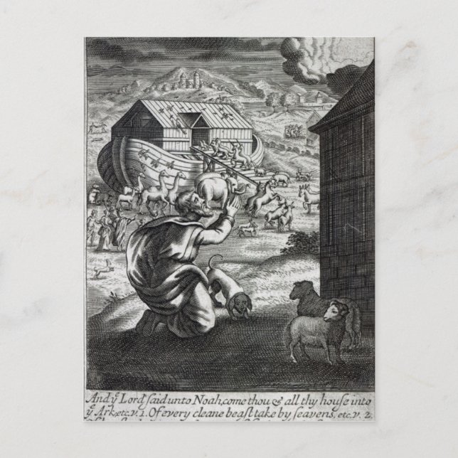 Noah entreth the Ark Postkarte (Vorderseite)
