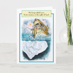 Noah Iceberg Biblical Birthday Card Karte