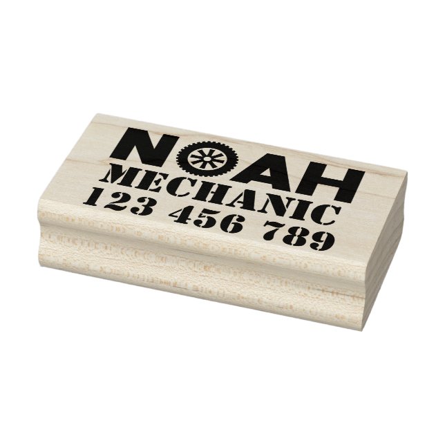 Noah Mechanic Rubber Briefmarke Gummistempel (Stempel)