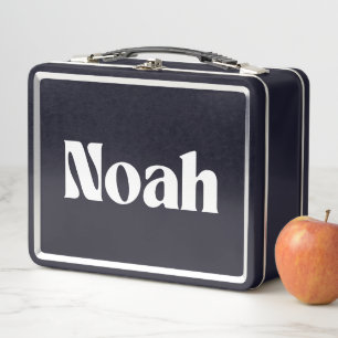 Noah Name Personalisiert Metall Brotdose