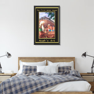 Noah ` s Arche-Gebäude die Schiffs-Genese 6 Leinwanddruck