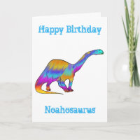 Noah saurus Rainbow Brontosaurus Dinosaurier Name 