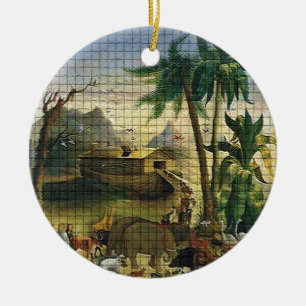 Noah und die Arche Keramik Ornament