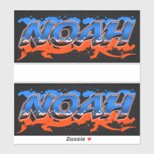 Noah Vorname Name Graffiti Aufkleber Sticker