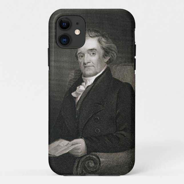 Noah Webster (1758-1843) graviert von Frederick W. Case-Mate iPhone Hülle (Rückseite)