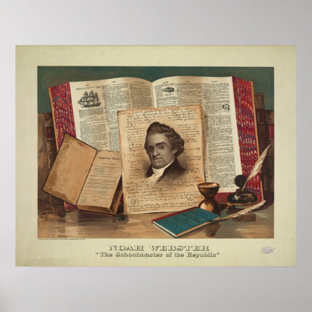 Noah Webster Der Schulmeister der Republik Poster (Vorne)