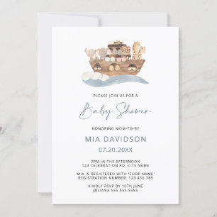 Noahs Arche Baby Shower Einladung