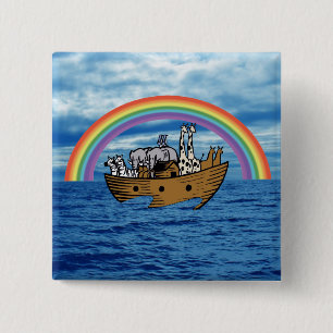 Noahs Arche - Gottes Regenbogenbund Button