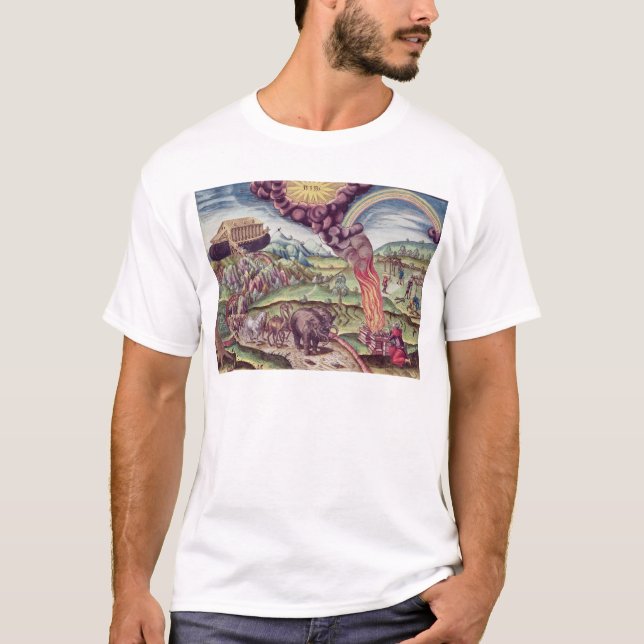 Noahs Arche, Illustration von 'kurzem Narratio T-Shirt (Vorderseite)