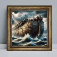 Noahs Arche im Hochwasser Christliche Bibelgeschic