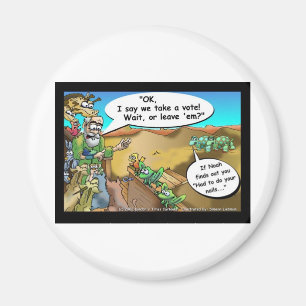"Noahs Arche" Lustige Cartoon-Shirts Geschenke Sam Magnet