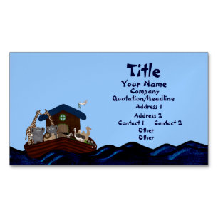 Noahs Arche Magnetische Visitenkarte