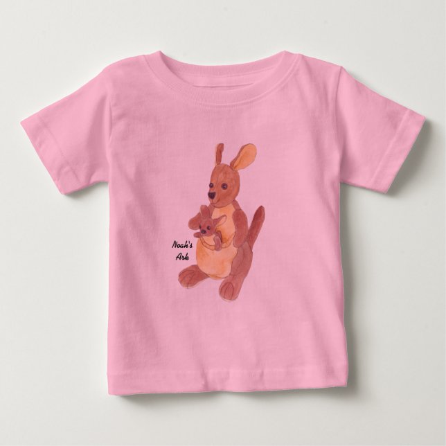 "Noahs Arche-" Sammlungs-Känguru-Mama u. Baby T-shirt (Vorderseite)