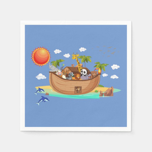 Noah's Arche Serviette (Vorderseite)