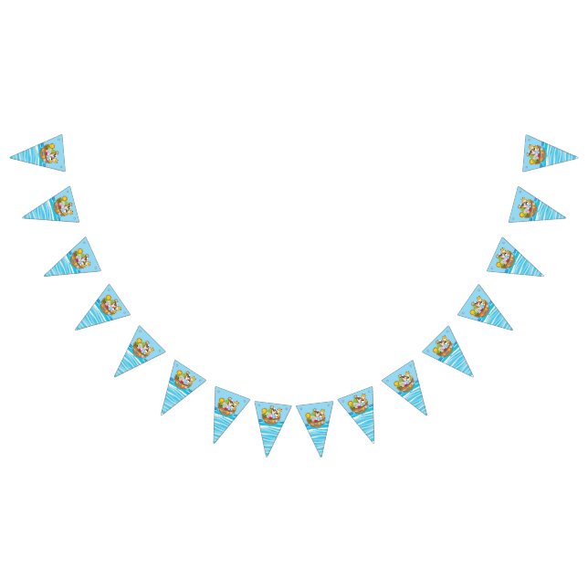 Noahs Arche-Thema mit Baby-Tieren Wimpelkette (Alle)