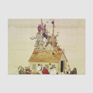 „Noahs Arche“ von W Heath Robinson Seidenpapier