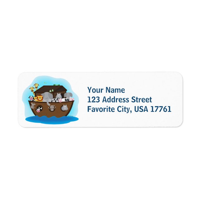 Noah's Ark Address Labels (Vorne)