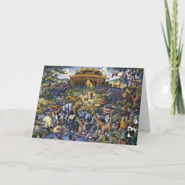 Noahs Ark Animals Karte (Vorderseite)